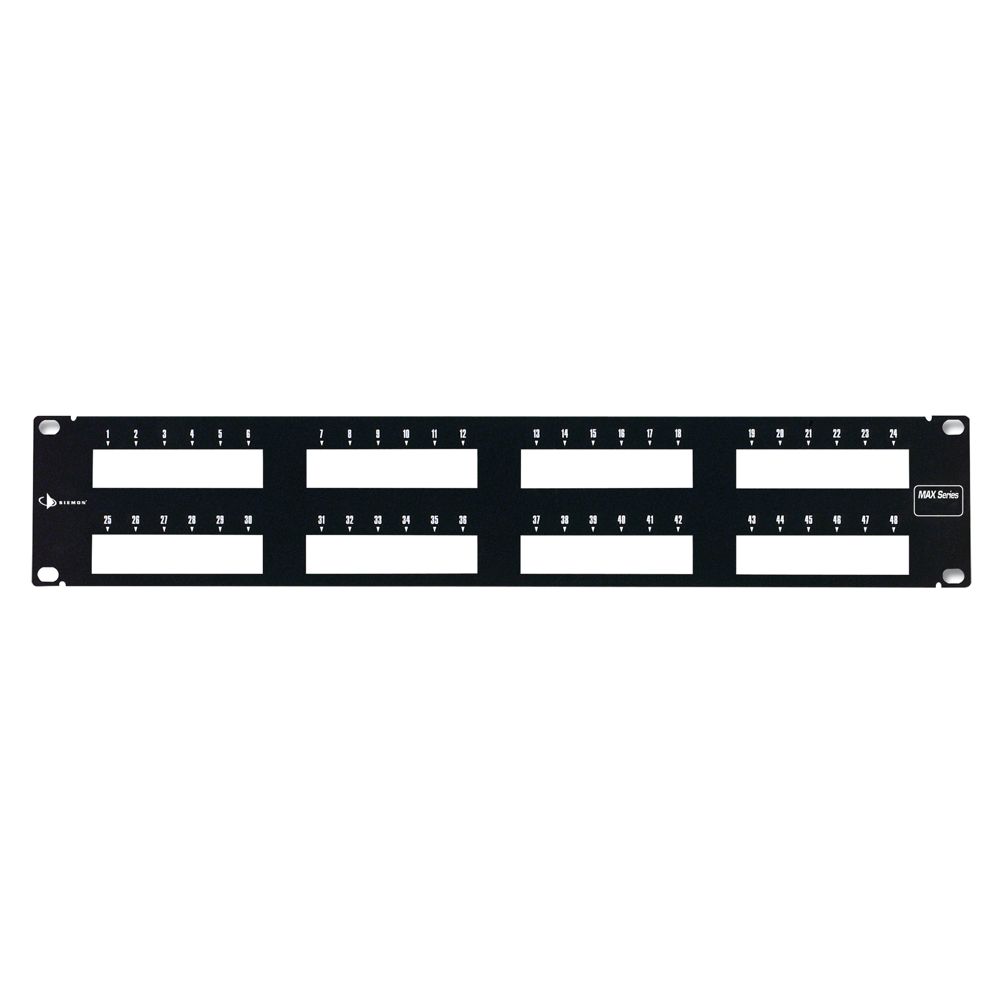 Patch Panel MAX Modular (vacío), de 48 Puertos, Plano, 2UR