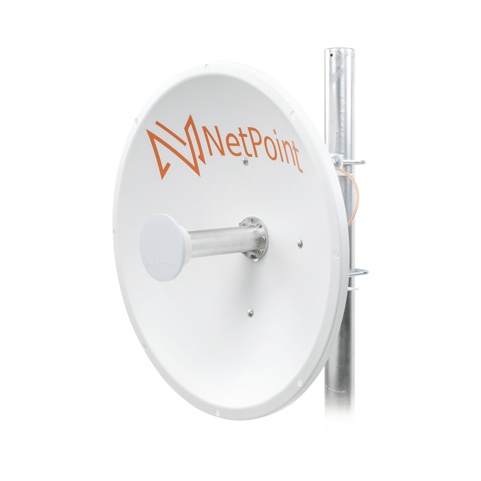 Antena Direccional de alto rendimiento / diámetro  de 60 cm / 4.9-6.4 GHz / Ganancia 30 dBi / SLANT de 45 ° y 90 ° / Ideal para 30 km / Conector N-Macho / Montaje  y jumpers incluidos.