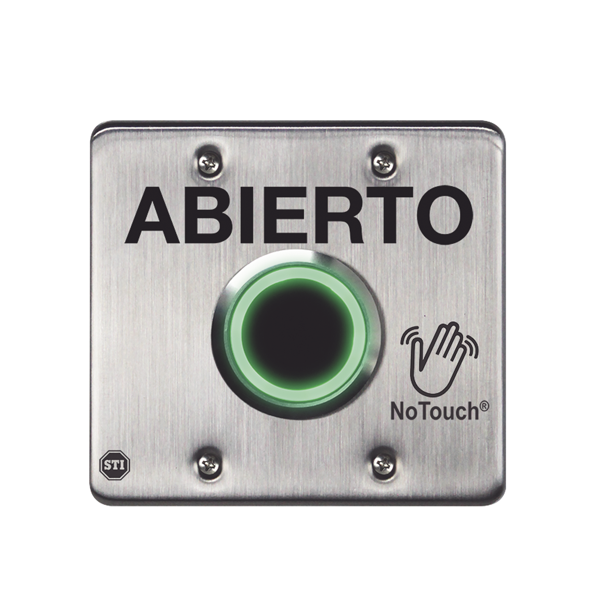 Interruptor IR NoTouch® de Acero Inoxidable, Salida Doble, ABIERTO