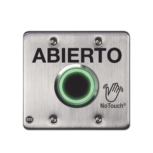 Interruptor IR NoTouch® de Acero Inoxidable, Salida Doble, ABIERTO