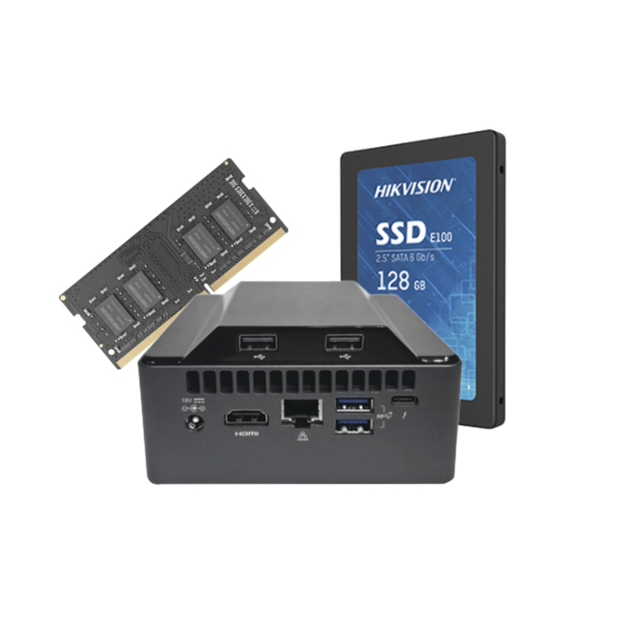 Kit Estación de Trabajo Básica / Core i3 / RAM 16GB / SSD 128GB