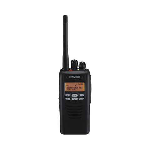 136-174 MHz, NXDN, 5 Watts, 512 canales, Encriptación, GPS, Incluye batería, cargador, antena y clip