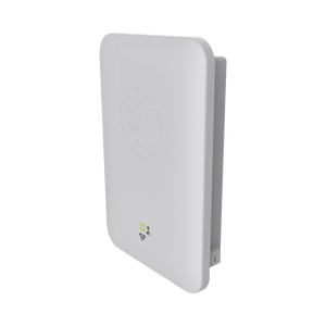 Access Point WiFi cnPilot e501S para exterior, IP67 grado industrial, Filtros para coexistencia con redes LTE, doble banda, antena sectorial 90-120 grados y puerto PoE secundario