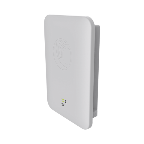 Access Point WiFi cnPilot e501S para exterior, IP67 grado industrial, Filtros para coexistencia con redes LTE, doble banda, antena sectorial 90-120 grados y puerto PoE secundario