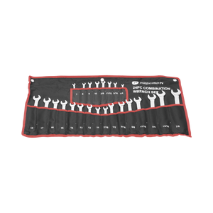 Juego de 24 Llaves Combinadas Métricas e Inglesas con Estuche.