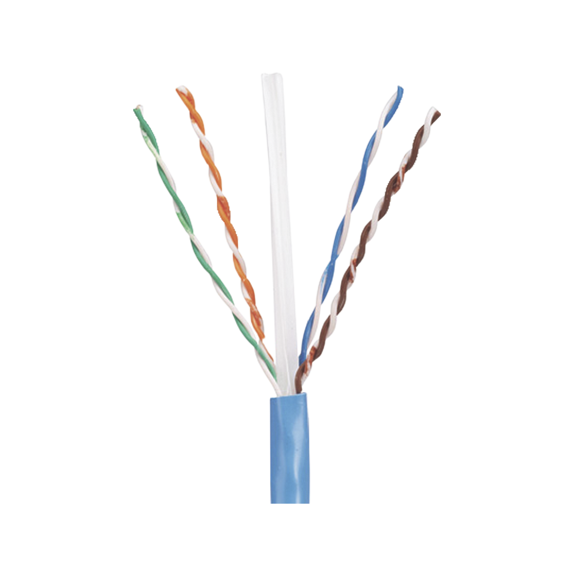 Bobina de Cable UTP 305 m. de Cobre, PanNet, Azul, Categoría 5e (24 AWG), Riser (CMR), de 4 pares