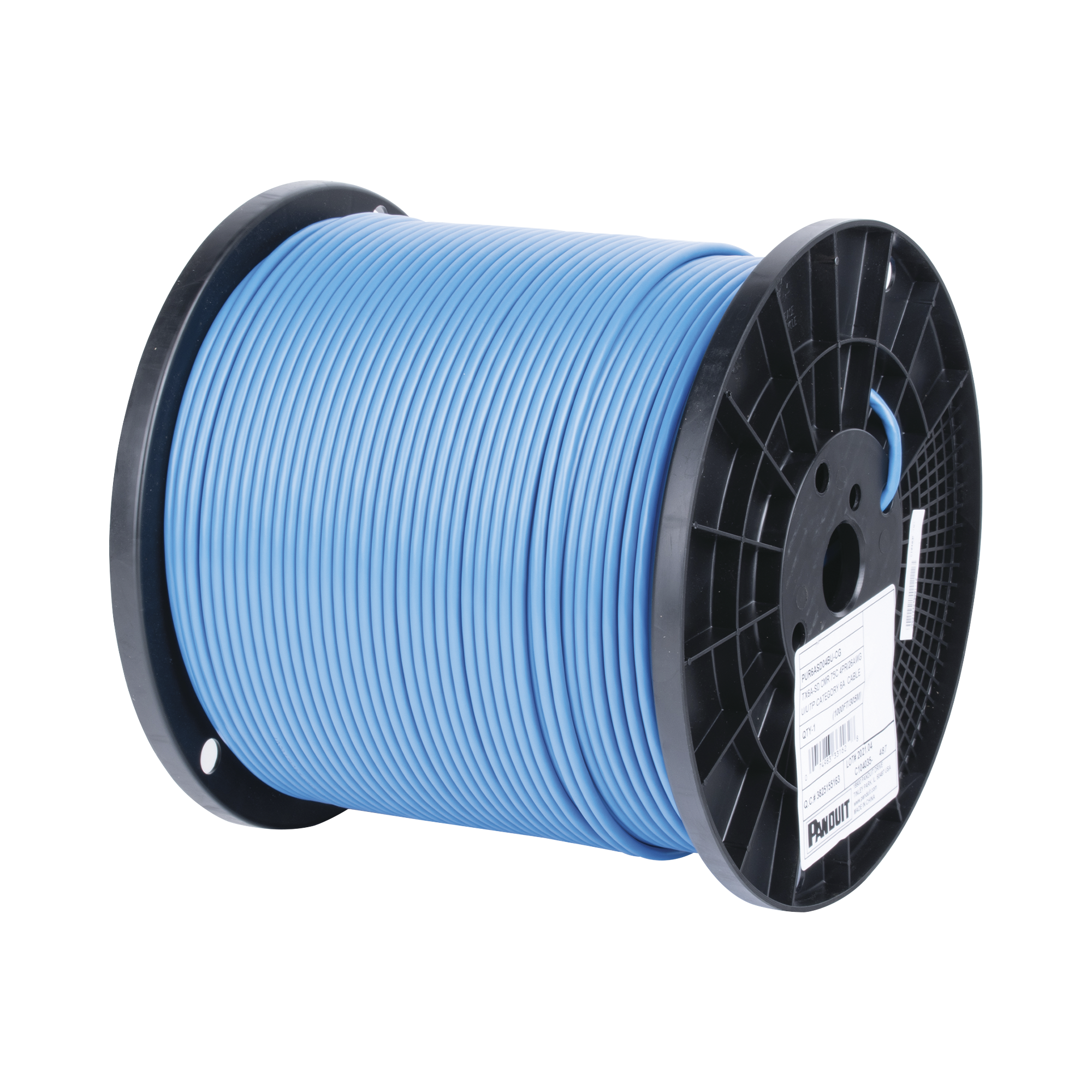 Bobina de Cable UTP de 4 Pares MaTriX, Cat6A de Diámetro Reducido, 26 AWG, CMR (Riser), Color Azul, 305m