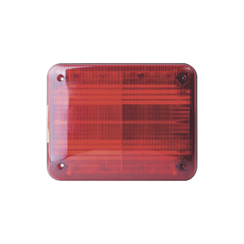 Luz de advertencia Quadraflare LED, Flasher Integrado y Mica de color Rojo