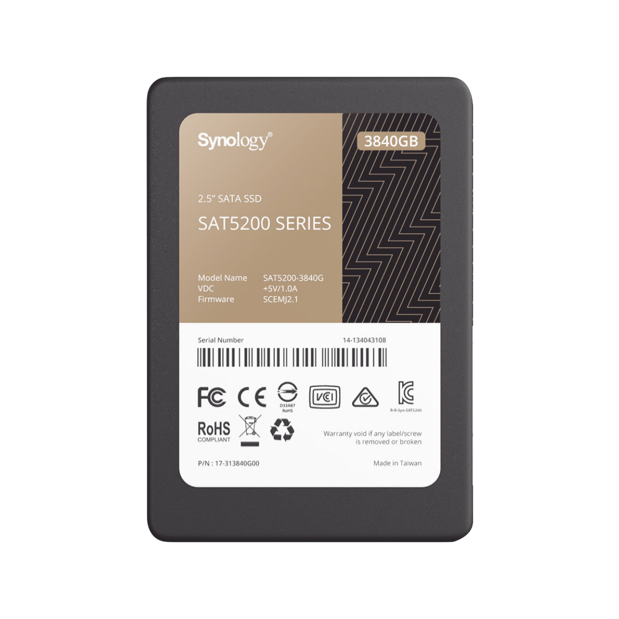 3840 GB SSD , diseñada para Synology NAS