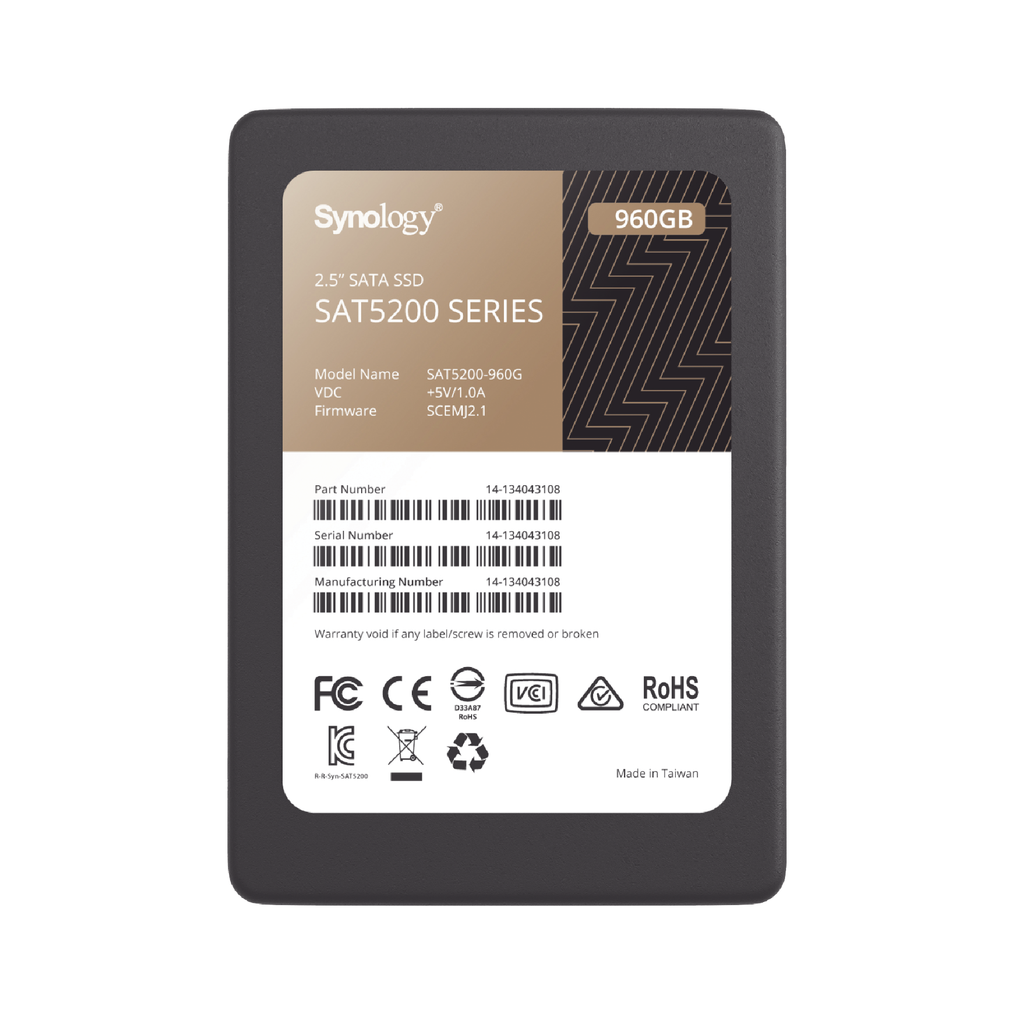 960 GB SSD , diseñada para Synology NAS