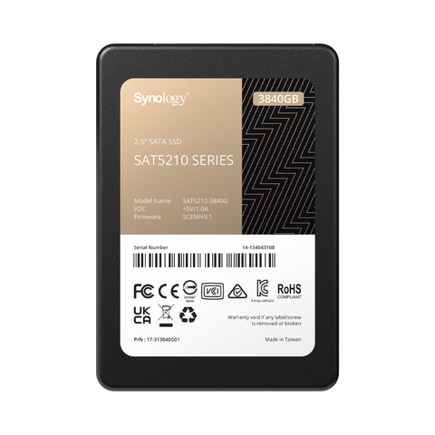 3840 GB SSD , diseñada para Synology NAS