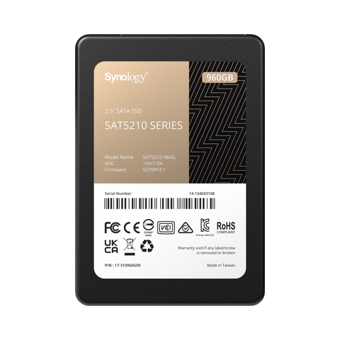 960 GB SSD , diseñada para Synology NAS