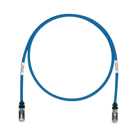 Patch Cord Cat6A, Blindado S/FTP, CM/LS0H, 10ft, Color Azul