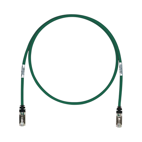 Patch Cord Cat6A, Blindado S/FTP, CM/LS0H, 10ft, Color Verde