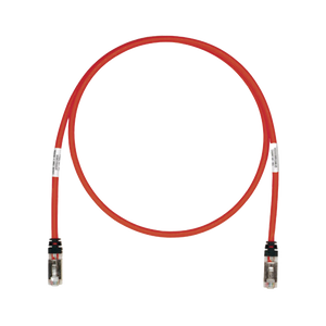 Patch Cord Cat6A, Blindado S/FTP, CM/LS0H, 25ft, Color Rojo