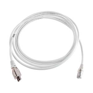 Patch Cord TERA Cat6A 1/10G Ethernet, de 4 pares y conector modular, LS0H, Color Marfil, 3m