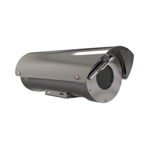 Camara IP Zoom con gabinete antiexplosion 2MP, 32X, IP68, WiseStream II / con wiper