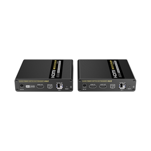 Kit Extensor HDMI por FIBRA ÓPTICA 10G a 40 Km / Resolución 4K@60Hz/ Monomodo (SMF) / IPCOLOR PIXEL / Cero Latencia/ Sin Comprimir / S/PDIF / ARC / RS-232 / Salida Loop / Transceptores Ópticos (GBIC) Incluidos / IR bidireccional.