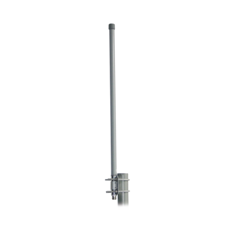 Antena omnidireccional de 2.4 GHz, Ganancia 15 dBi, dimensiones 3.8 x 1.5 mts , conector N-Hembra, con montaje incluido