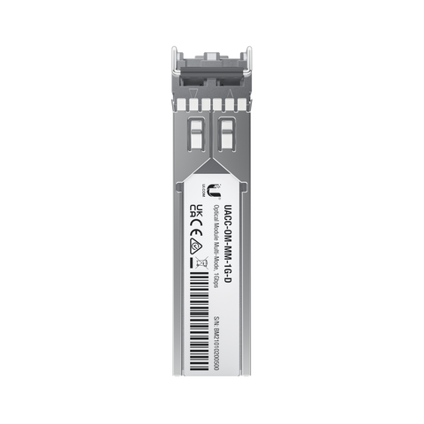 UFiber Módulo SFP, transceptor MiniGibic MultiModo 1.25 Gbps, distancia 550m, conectores LC, paquete de 2 piezas