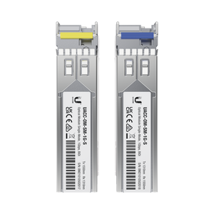 UFiber Módulo SFP, transceptor MiniGibic MonoModo 1.25 Gbps, distancia 3km, un conector LC, incluye 2 tranceptores