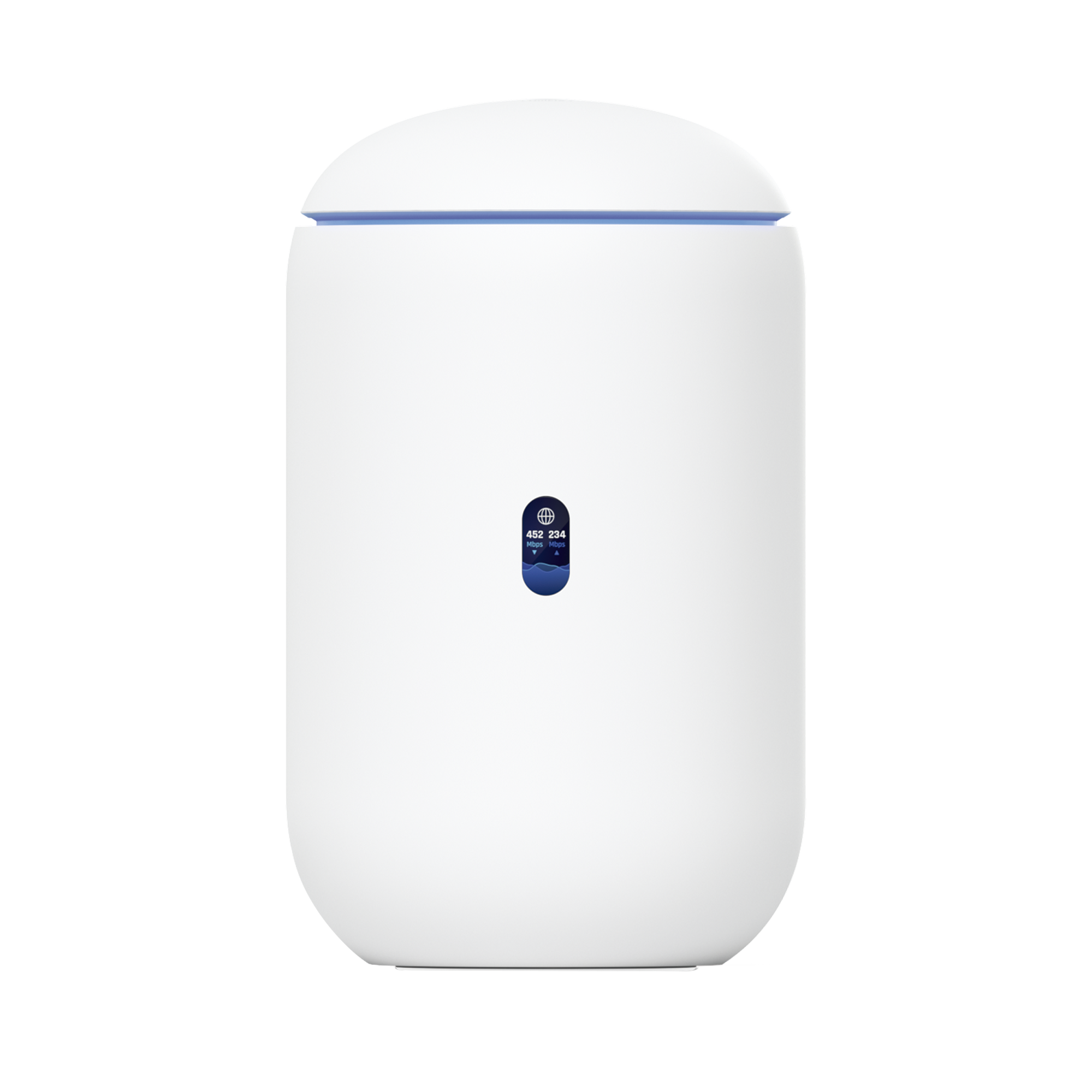 UniFi Dream Router con WiFi 6, 4 puertos LAN Gigabit de los cuales 2 son POE 802.3af. Todas las aplicaciones UniFi preinstaladas. Pantalla LCD