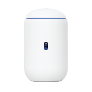 UniFi Dream Router con WiFi 6, 4 puertos LAN Gigabit de los cuales 2 son POE 802.3af. Todas las aplicaciones UniFi preinstaladas. Pantalla LCD