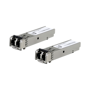 UFiber Módulo SFP, transceptor MiniGibic MultiModo 1.25 Gbps, distancia 550m, conectores LC, paquete de 2 piezas