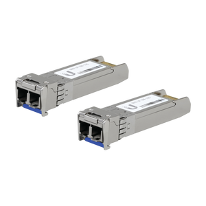 UFiber Módulo SFP+ 10G, transceptor MiniGibic MonoModo 10 Gbps, distancia 10 km, conectores LC, paquete de 2 piezas