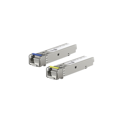 UFiber Módulo SFP, transceptor MiniGibic MonoModo 1.25 Gbps, distancia 3km, un conector LC, incluye 2 tranceptores