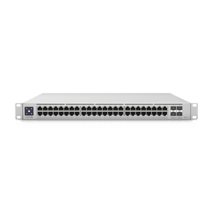 UniFi Switch Enterprise administrable capa 3, 48 puertos 2.5GbE RJ45 POE+, 4 puertos 10G SFP+, 720W, con pantalla táctil de 1.3"