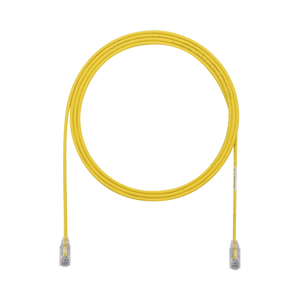 Cable de Parcheo TX6, UTP Cat6, Diámetro Reducido (28AWG), Color Amarillo, 4ft