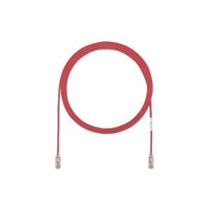 Cable de Parcheo TX6, UTP Cat6, Diámetro Reducido (28AWG), Color Rojo, 5ft