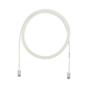 Cable de Parcheo UTP Cat6A, CM/LSZH, Diámetro Reducido (28AWG), Color Blanco Mate, 20ft