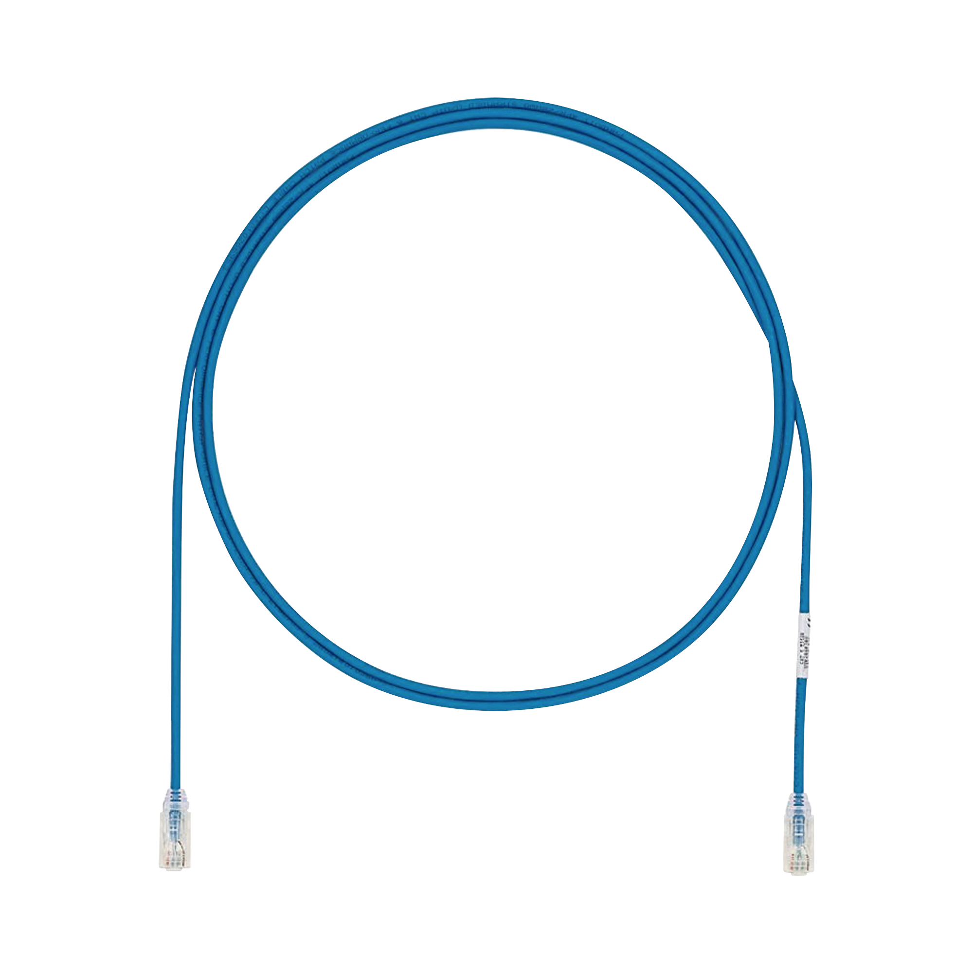 Cable de Parcheo UTP Cat6A, CM/LSZH, Diámetro Reducido (28AWG), Color Azul, 20ft