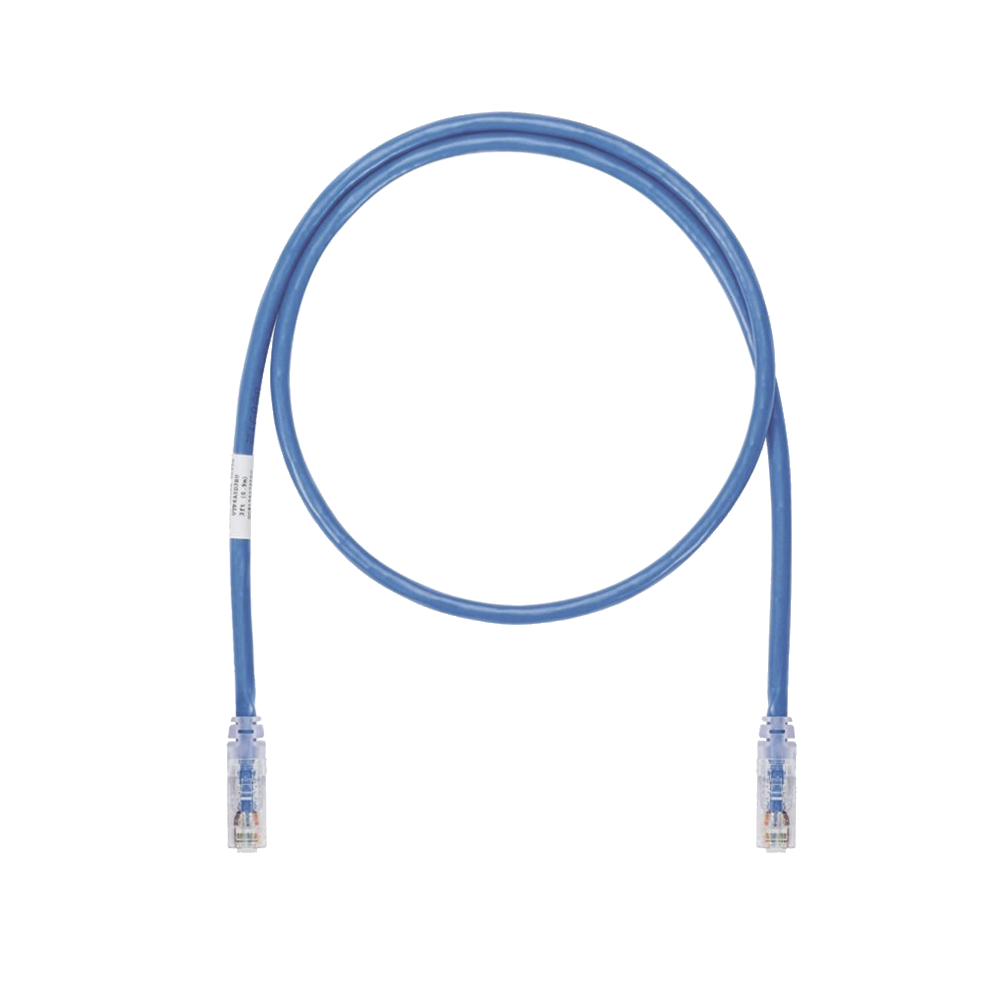 Cable de Parcheo UTP, Cat6A, 24 AWG, CM, Color Azul, 17ft