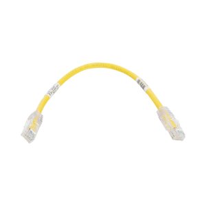 Cable de Parcheo TX6, UTP Cat6, 24 AWG, CM, Color Amarillo, 1ft