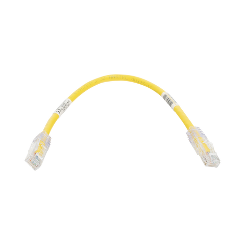 Cable de Parcheo TX6, UTP Cat6, 24 AWG, CM, Color Amarillo, 1ft