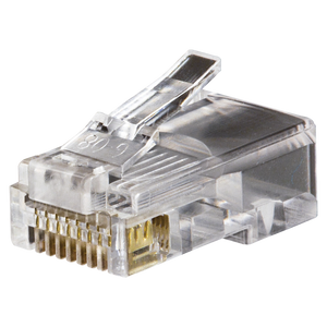 Conectores modulares de datos RJ45/CAT5e, paquete de 100 unidades.