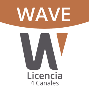 Licencia de 4 Canal de Wisenet Wave Profesional