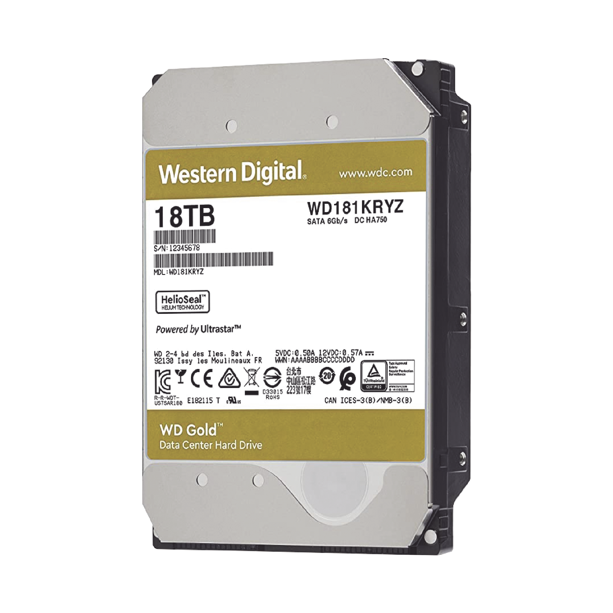 Disco Duro Enterprise 18TB WD GOLD