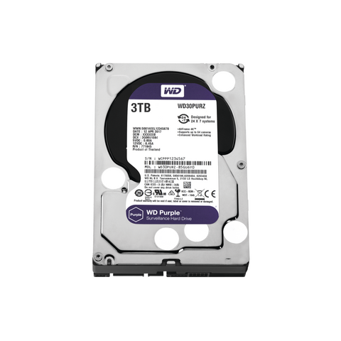 Disco Duro PURPLE de 3TB / 3 AÑOS DE GARANTÍA / Para Videovigilancia