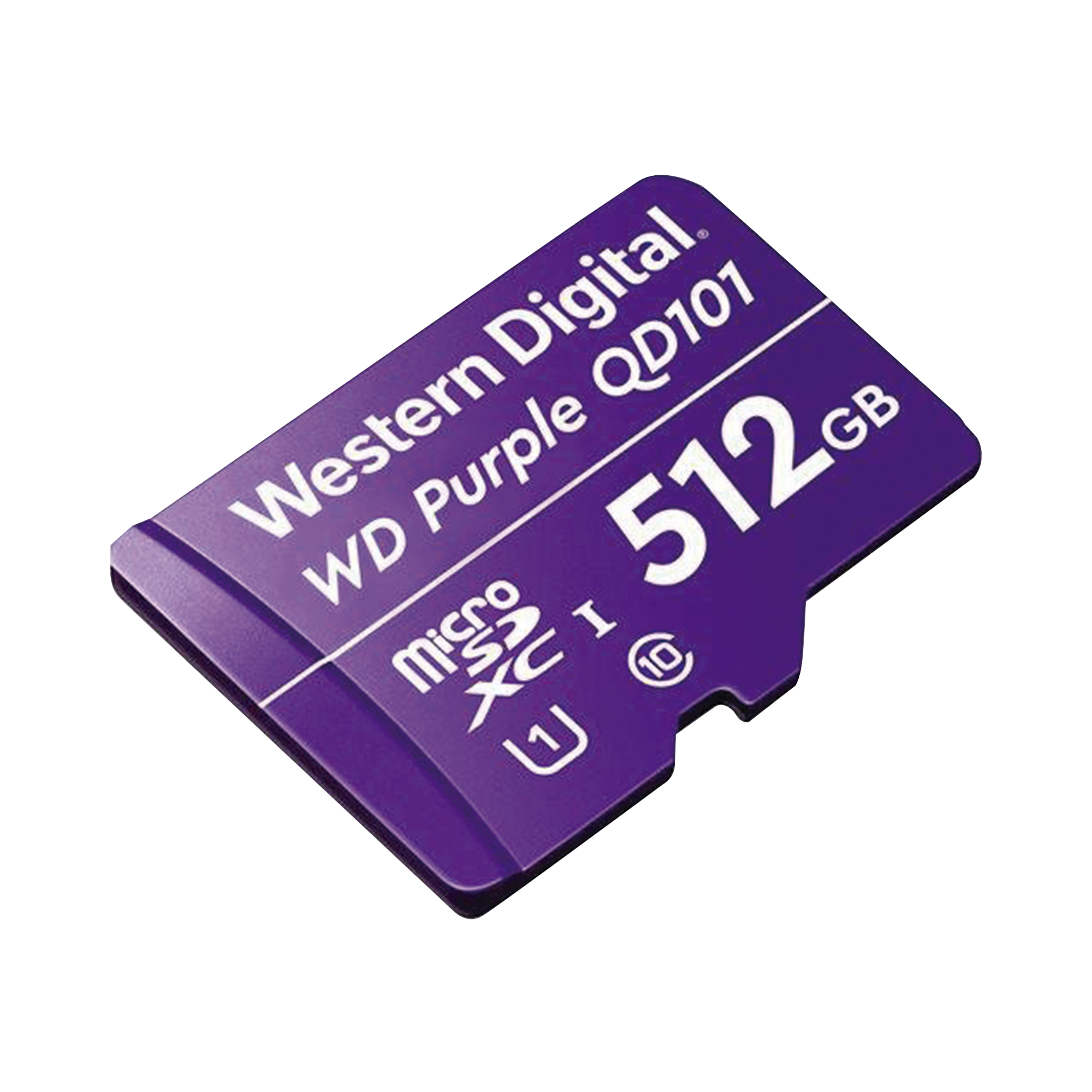 Memoria microSD de 512 GB PURPLE, Especializada Para Videovigilancia, 10 VECES MAYOR DURACIÓN, 3 AÑOS DE GARANTIA