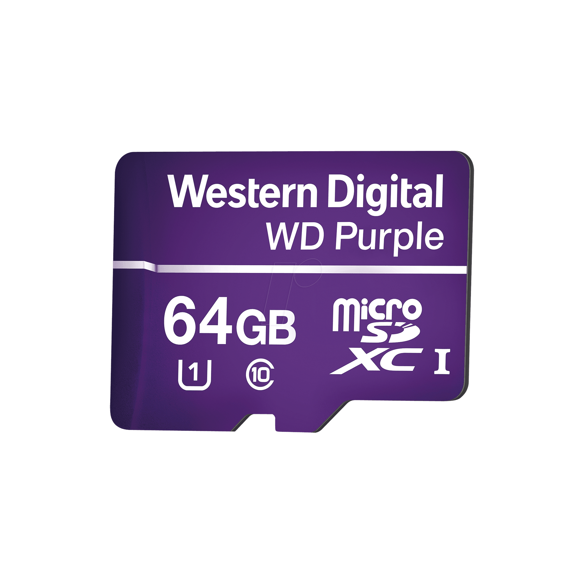 Memoria microSD de 64GB PURPLE, Especializada Para Videovigilancia, 10 VECES MAYOR DURACIÓN, 3 AÑOS DE GARANTIA