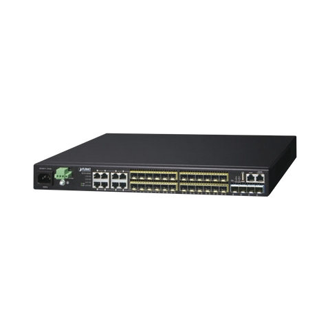 Switch Core Capa 3, 24 Puertos SFP 100/1000X, 8 Puertos Compartidos Gigabit Ethernet, 4 Puertos SFP de 10 Gbps