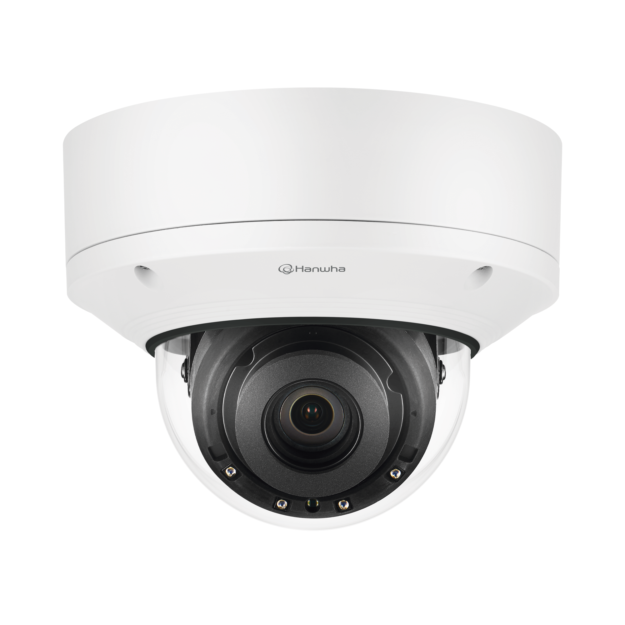 Cámara IP Domo Antivandálica 5MP para interior / Extensor POE / Lente Motorizado 3.6 - 9.4mm / IR 50M / WDR 150db / H.265 & WiseStream II