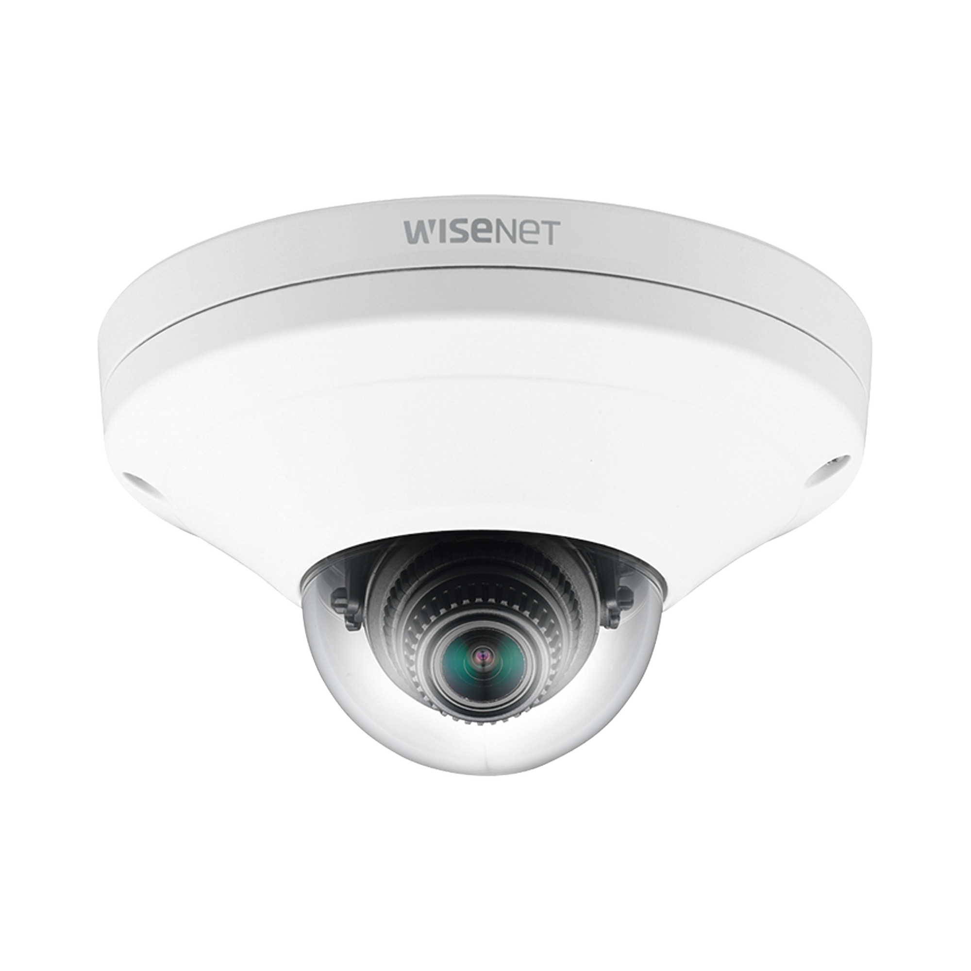 Cámara IP Mini Domo Exterior Antivandálico 2MP Color Blanco / Lente 2.8mm / WDR 150db / H.265 & WiseStream / Conteo de Personas / Video Analíticos Avanzados