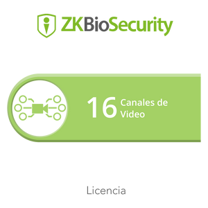 Licencia para ZKBiosecurity para modulo de video hasta 16 canales de video