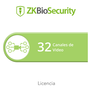 Licencia para ZKBiosecurity para modulo de video hasta 32 canales de video