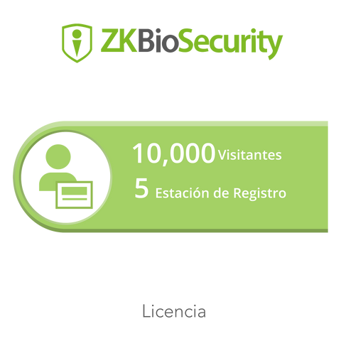 Licencia para ZKBiosecurity permite la gestion de 10 mil visitantes y 5 estaciones de registro